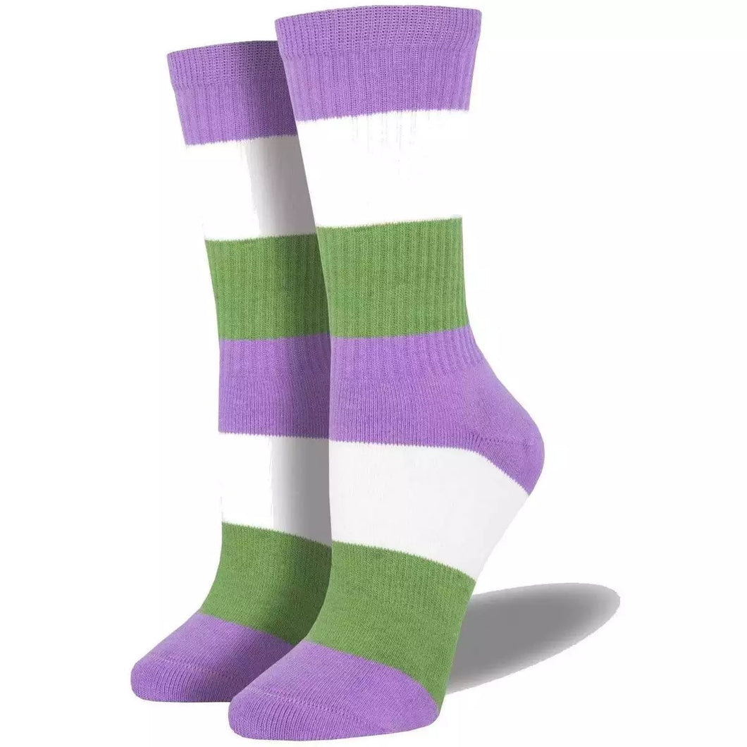Genderqueer Flag Socks