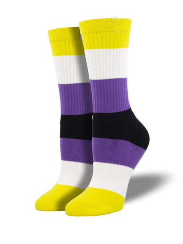 Non-binary Flag Socks