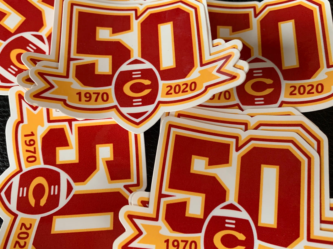 Clarke Central 50yr Stickers